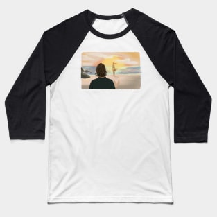 My Summers in Greece - Illustration Baseball T-Shirt